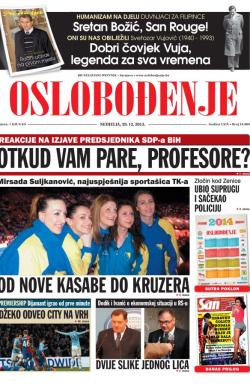 Oslobođenje - broj 24.089, 29. dec 2013.