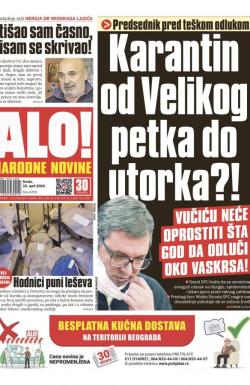Alo - broj 4356, 15. apr 2020.