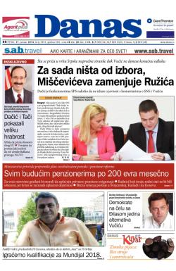 Danas - broj 5954, 17. jan 2014.