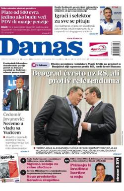 Danas - broj 6676-6677, 9. jan 2016.