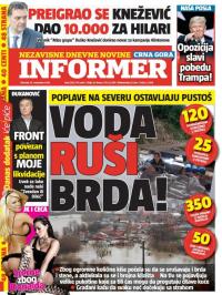 Informer CG - broj 1382, 10. nov 2016.