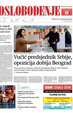 Oslobođenje - broj 26957, 4. apr 2022.