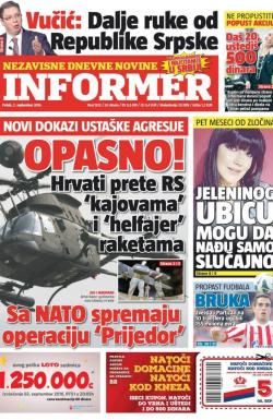 Informer - broj 1323, 2. sep 2016.