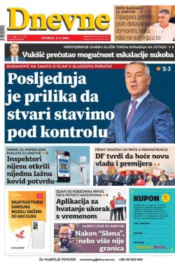 Dnevne novine - broj 3139, 2. nov 2021.