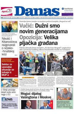 Danas - broj 6573, 28. sep 2015.
