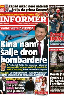 Informer - broj 1949, 18. sep 2018.