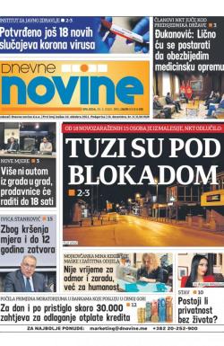 Dnevne novine - broj 2639, 25. mar 2020.