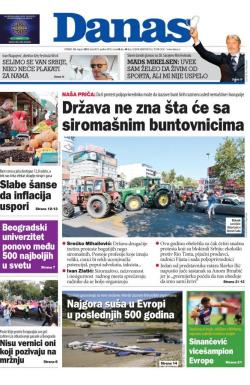 Danas - broj 9075, 16. avg 2022.