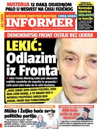 Informer CG - broj 845, 11. feb 2015.