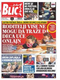 Blic - broj 8803, 31. avg 2021.