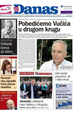 Danas - broj 7098, 6. mar 2017.