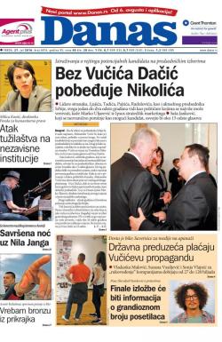 Danas - broj 6876, 27. jul 2016.