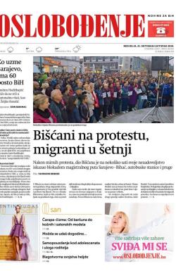 Oslobođenje - broj 25827, 21. okt 2018.