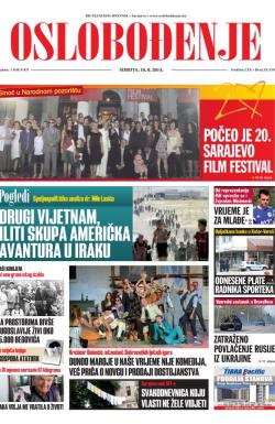 Oslobođenje - broj 24.319, 16. avg 2014.