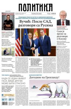 Politika - broj 39911, 12. jan 2025.