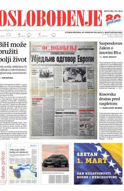 Oslobođenje - broj 27236, 28. feb 2023.