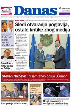 Danas - broj 6617, 11. nov 2015.