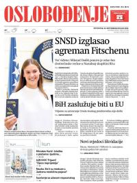 Oslobođenje - broj 27096, 15. sep 2022.
