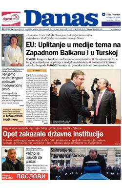 Danas - broj 6316, 14. jan 2015.