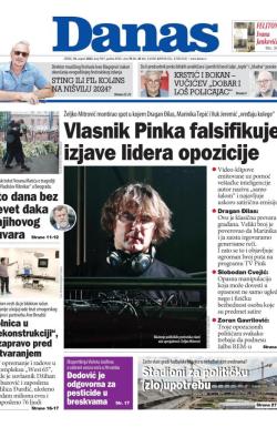 Danas - broj 9381, 16. avg 2023.
