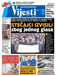 Vijesti - broj 6021, 29. dec 2014.