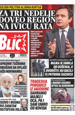 Blic - broj 8848, 15. okt 2021.