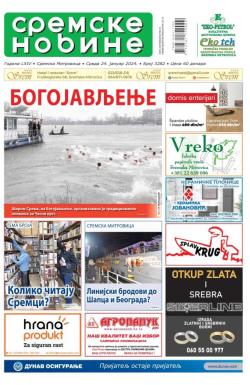 Sremske Novine - broj 3282, 24. jan 2024.