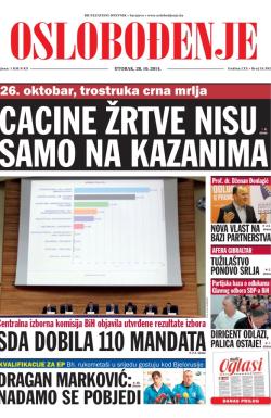 Oslobođenje - broj 24.392, 28. okt 2014.