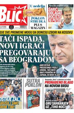 Blic - broj 8107, 13. sep 2019.