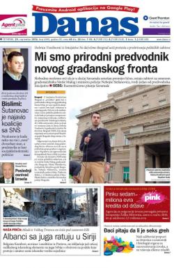 Danas - broj 6940, 29. sep 2016.