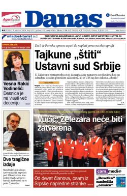Danas - broj 6217, 7. okt 2014.