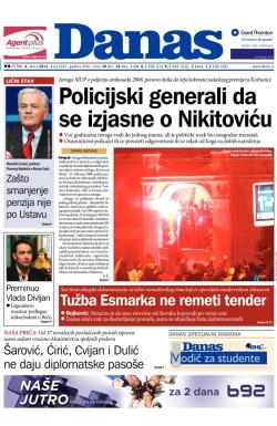 Danas - broj 6367, 6. mar 2015.