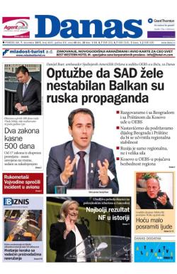 Danas - broj 6643, 7. dec 2015.