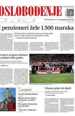 Oslobođenje - broj 28096, 20. dec 2025.