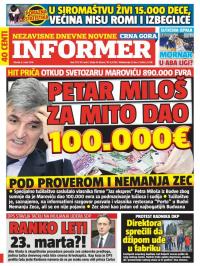 Informer CG - broj 1171, 8. mar 2016.