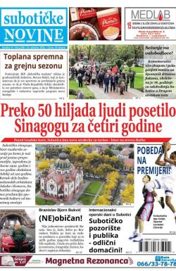 Nove Subotičke novine - broj 290, 14. okt 2022.