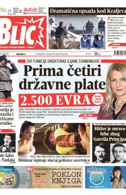 Blic - broj 6018, 11. nov 2013.