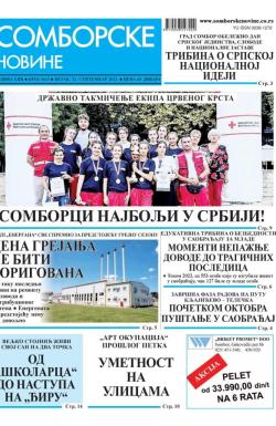 Somborske novine - broj 3613, 22. sep 2023.