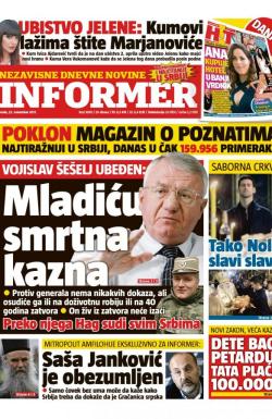 Informer - broj 1699, 22. nov 2017.