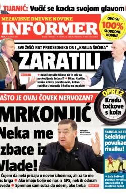 Informer - broj 182, 7. dec 2012.