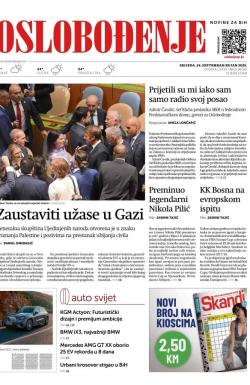 Oslobođenje - broj 28022, 24. sep 2025.