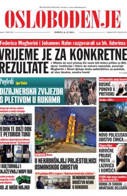 Oslobođenje - broj 24.431, 6. dec 2014.