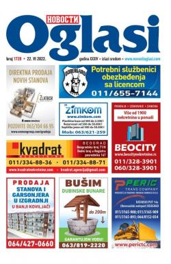 Novosti oglasi - broj 1728, 22. jun 2022.