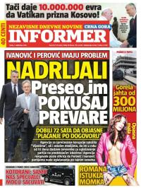 Informer CG - broj 1327, 7. sep 2016.