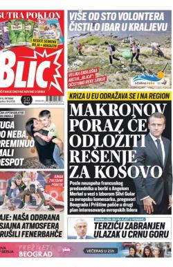 Blic - broj 8136, 12. okt 2019.