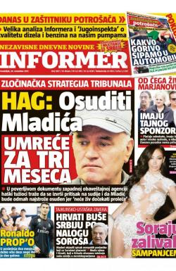 Informer - broj 1697, 20. nov 2017.