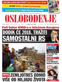 Oslobođenje - broj 24.572, 26. apr 2015.