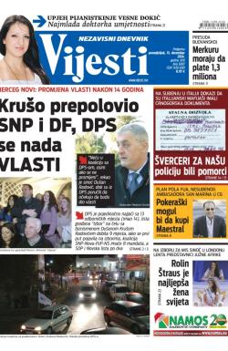 Vijesti - broj 6007, 15. dec 2014.