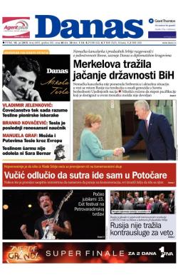 Danas - broj 6493, 10. jul 2015.