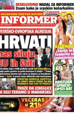 Informer - broj 1033, 23. sep 2015.